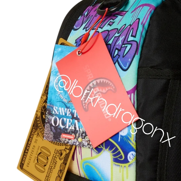 NWT Papa Smurf Large Backpack Sprayground Laptop Ready Travel School Bag Smurfs - Picture 3 of 15